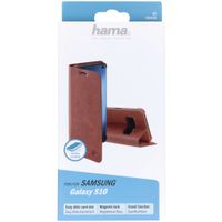 Hama Etui téléphone portefeuille Guard Samsung Galaxy S10 - Brun