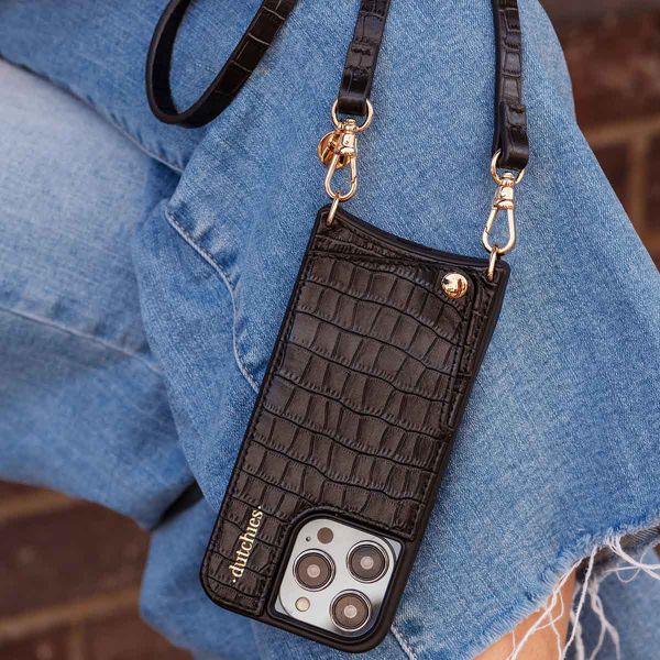 Dutchies Coque avec porte-cartes Apple iPhone 13 Pro - Crocodile Chic