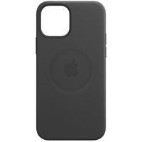 Apple Coque Leather MagSafe Apple iPhone 12 Pro Max - Black