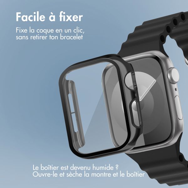 imoshion Coque rigide à couverture complète Apple Watch 4 / 5 / 6 / SE - 40 mm - Noir