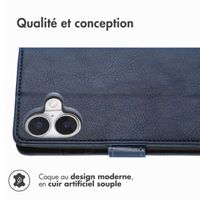 imoshion Étui de télephone portefeuille Apple iPhone 16 Plus - Bleu foncé