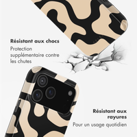 Selencia Coque arrière Vivid avec MagSafe Apple iPhone 17 Pro - Art Wave Black