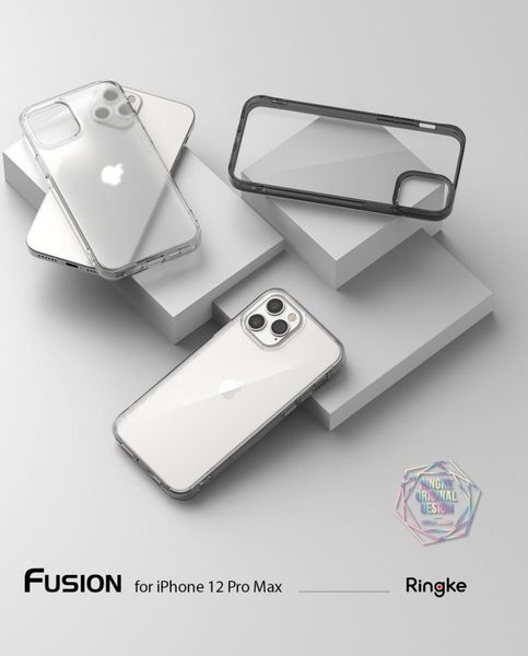 Ringke Coque Fusion iPhone 12 Pro Max - Transparent