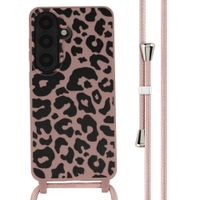 imoshion Coque design en silicone avec cordon Samsung Galaxy S26 - Animal Pink