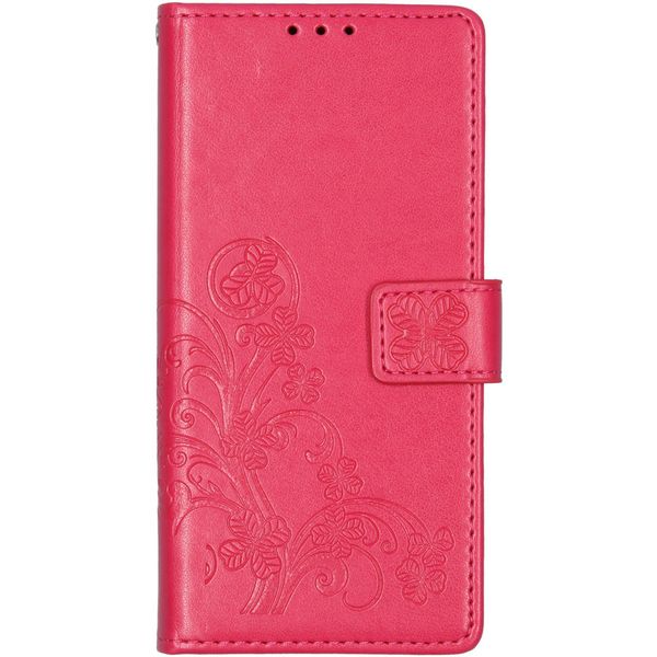 Etui de téléphone Fleurs de Trèfle Galaxy A21s - Fuchsia