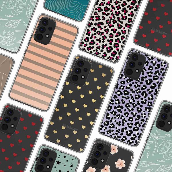 imoshion Coque Design Samsung Galaxy A53 - Striped peach reverse