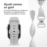 imoshion Bracelet en silicone⁺ Apple Watch Series 1 á 9 / SE (38/40/41 mm) | Series 10 (42 mm) - Fog - Taille S/M