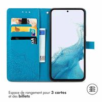 imoshion Etui de téléphone portefeuille Mandala Samsung Galaxy A26 - Turquoise