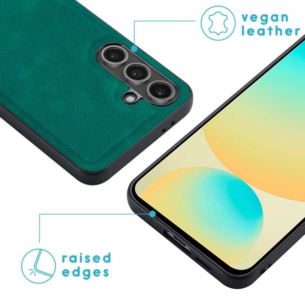 imoshion Etui de télephone luxe 2-en-1 amovible Samsung Galaxy S24 FE - Vert foncé