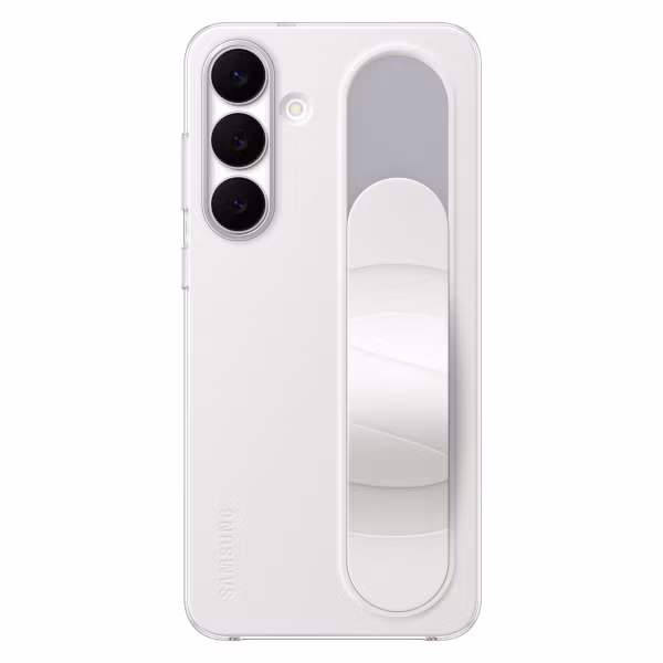 Samsung Coque arrière originale Standing Grip Samsung Galaxy S25 FE - Blanc