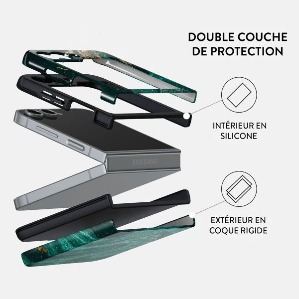 Burga Coque arrière Tough Samsung Galaxy Z Flip 6 - Emerald Pool