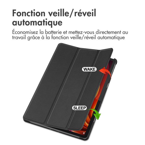 imoshion Coque tablette Trifold Lenovo Tab K11 Plus - Noir