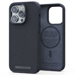 Njorð Collections Coque en cuir véritable MagSafe iPhone 14 Pro - Black