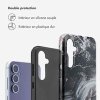 Selencia Coque arrière Vivid Samsung Galaxy S23 FE - Chic Marble Black