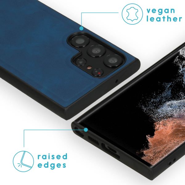 imoshion Etui de télephone luxe 2-en-1 amovible Samsung Galaxy S23 Ultra - Bleu