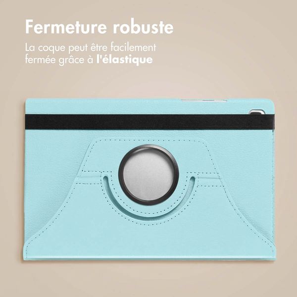 imoshion Coque tablette rotatif à 360° Samsung Galaxy Tab A9 8.7 pouces - Bleu clair