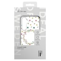 iDeal of Sweden Coque Clear Samsung Galaxy S25 - Petit Floral