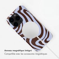 Selencia Coque arrière Vivid avec MagSafe Apple iPhone 15 Pro - Dream Swirl Chocolate
