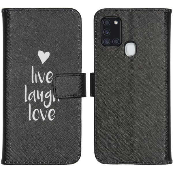 imoshion Coque silicone design Samsung Galaxy A21s - Live Laugh Love