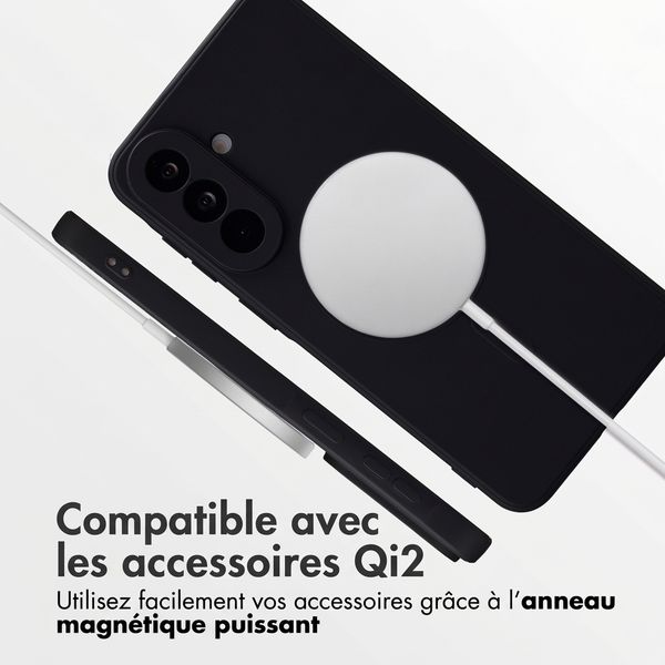 imoshion Coque Couleur avec MagSafe Samsung Galaxy A57 (5G) - Noir