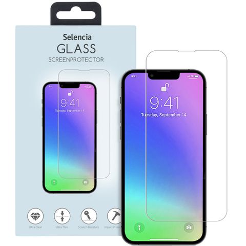 Selencia Protection d'écran en verre trempé iPhone 13 Mini