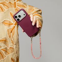 Selencia Coque arrière Rivièra avec MagSafe avec crochets amovibles iPhone 12 / 12 Pro - Bold Burgundy