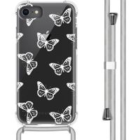 imoshion Coque Design avec cordon iPhone SE (2022 / 2020) / 8 / 7 - Butterfly