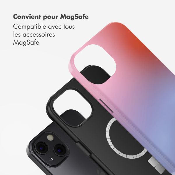 Selencia Coque arrière Vivid avec MagSafe Apple iPhone 13 - Gradient Soft Blush