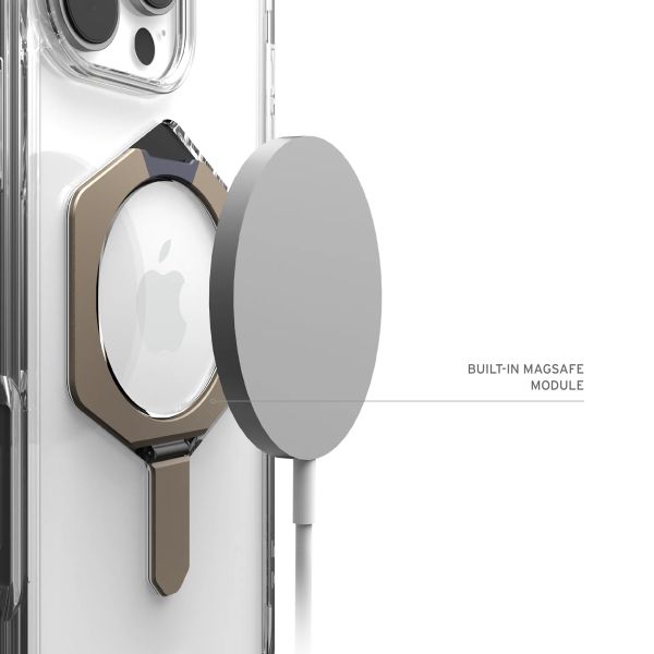 UAG Coque arrière Plyo XTE avec MagSafe et béquille Apple iPhone 16 Pro Max - Clear Titanium