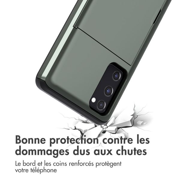 imoshion Coque arrière avec porte-cartes Samsung Galaxy S20 FE - Vert foncé