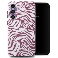 Selencia Coque arrière Vivid Samsung Galaxy S23 FE - Trippy Swirl Dark Rose