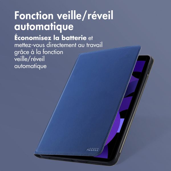Accezz Coque tablette Classic Apple iPad 11 (2025) 11 pouces A16 / iPad 10 (2022) 10.9 pouces - Bleu foncé