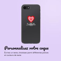 Coque personnalisée avec un cœur iPhone SE (2022 / 2020) / 8 / 7 - Transparent