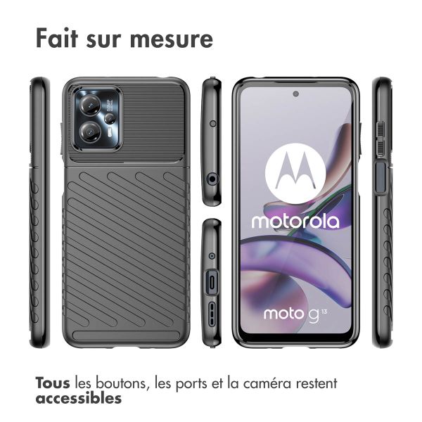 imoshion Coque arrière Thunder Motorola Moto G13 / G23 - Noir