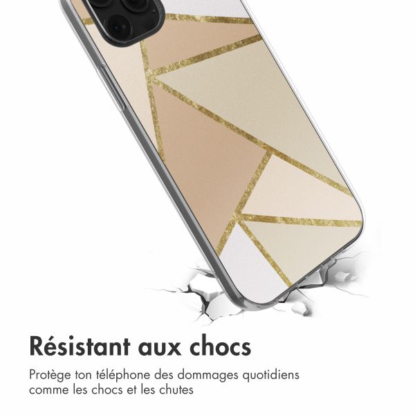 imoshion Coque design pour iPhone 12 (Pro) - Graphic Beige