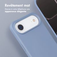 imoshion Coque arrière Color avec cordon amovible et MagSafe Apple iPhone Air - Ash Blue