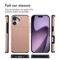 imoshion Coque arrière avec porte-cartes Apple iPhone 17 - Rose Doré