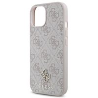 Guess Coque 4G Metal Logo MagSafe Apple iPhone 15 - Rose