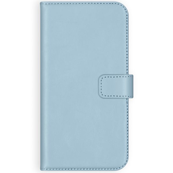 Selencia Étui portefeuille en cuir véritable Apple iPhone 12 (Pro) - Air Blue