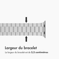 imoshion Bracelet en acier Apple Watch Series 1 á 11 / SE / Ultra (44/45/46/49 mm) - Argent