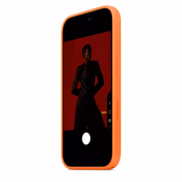 Apple Coque en silicone avec MagSafe Apple iPhone 17 Pro - Orange