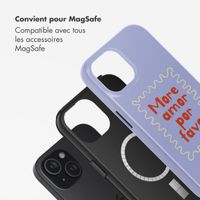 Selencia Coque arrière Vivid avec MagSafe Apple iPhone 15 - More Amor