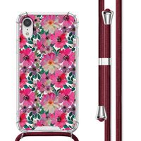 imoshion Coque Design avec cordon iPhone Xr - Flower Water