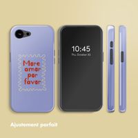 Selencia Coque arrière Vivid avec MagSafe Apple iPhone 16e - More Amor