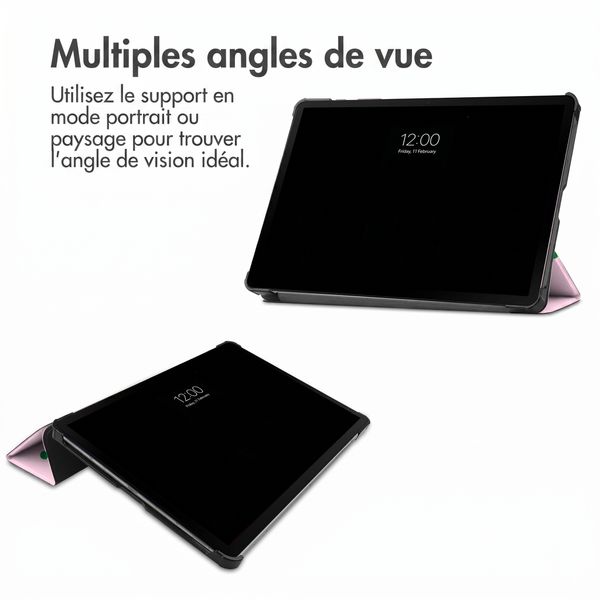 imoshion Coque tablette Design Trifold Samsung Galaxy Tab S9 11.0 pouces / S10 Lite / S10 FE / S9 FE 10.9 pouces - Happy Dots