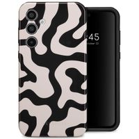 Selencia Coque arrière Vivid Tough Samsung Galaxy A35 - Art Wave Black