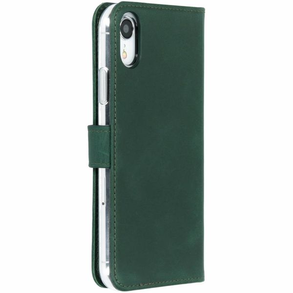 Selencia Étui de téléphone en cuir véritable Apple iPhone Xr