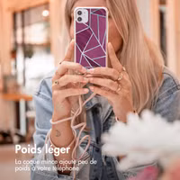 imoshion Coque Design avec cordon Samsung Galaxy A71 - Bordeaux Graphic