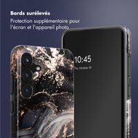 Selencia Coque arrière Vivid Samsung Galaxy S25 FE - Chic Marble Black