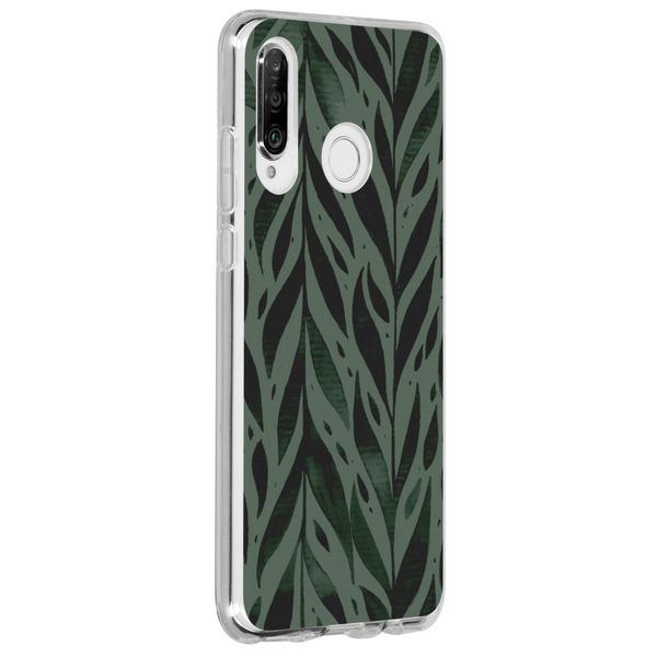 Coque design Huawei P30 Lite - Green Leaves